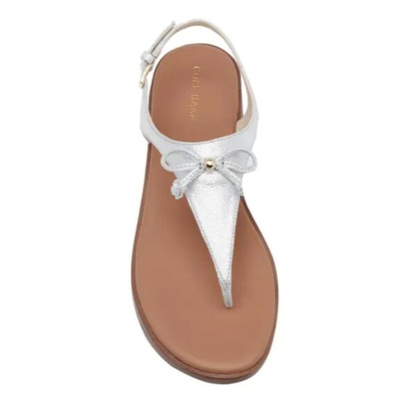 Silver Cole Haan 'Findra' Thong Sandal - 10 - Picture 3 of 15